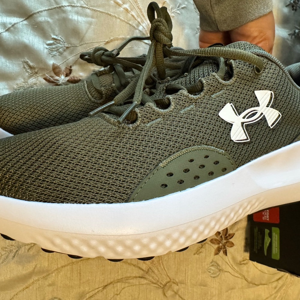 Under Armour Olive Green Athletic Shoes - Picture 4 of 11